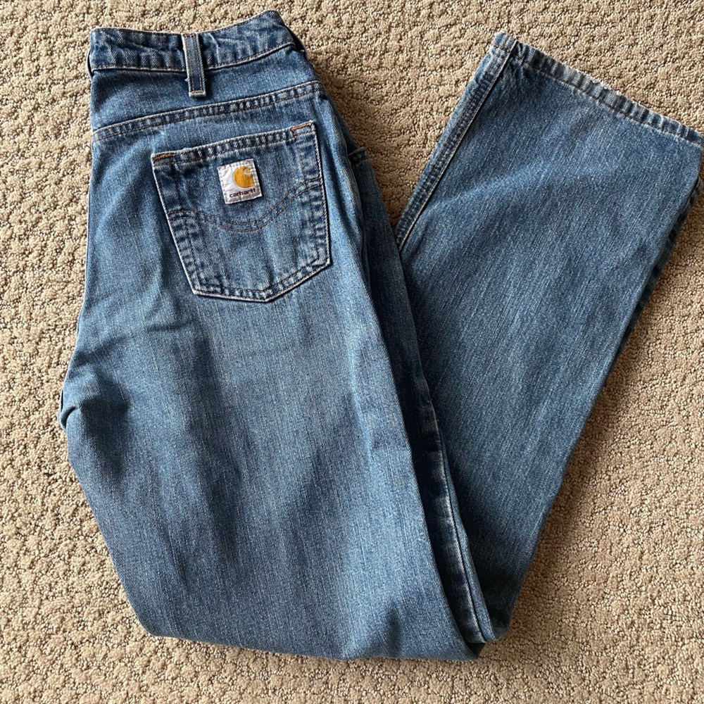 Carhartt straight leg mid rise jeans